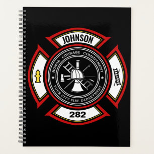 Brandabteilung ADD NAME Firefighter Abzeichen Resc Planer