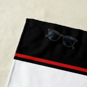 Brandabteilung ADD NAME Firefighter Abzeichen Resc Strandtuch (Beispiel)