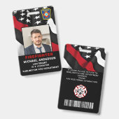 Brandabteilung Foto für benutzerdefinierte Logos F Ausweis (Front & Back)