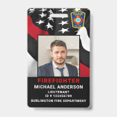 Brandabteilung Foto für benutzerdefinierte Logos F Ausweis (Front)