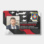 Brandabteilung - Logo-Brandbekämpfungs-ID für das Ausweis (Front)