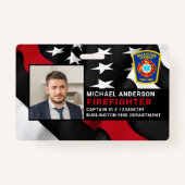 Brandabteilung - Logo-Brandbekämpfungs-ID für das Ausweis (Vorderseite)