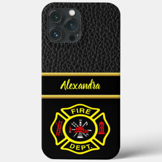 Brandabteilung Logo Schwarz-Gelb-Abzeichen Fall M Case-Mate iPhone Hülle
