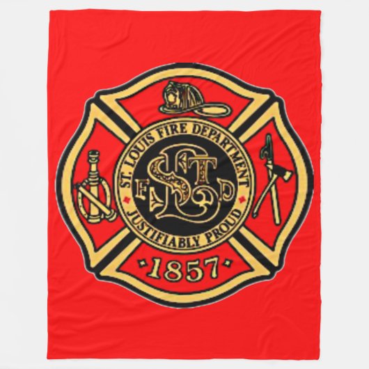 BRANDABTEILUNG St. LOUIS. Fleecedecke (Vorderseite)
