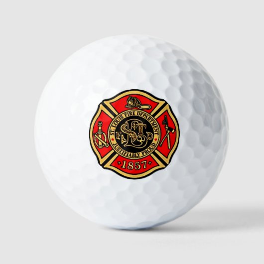 BRANDABTEILUNG St. LOUIS. Golfball (Vorderseite)