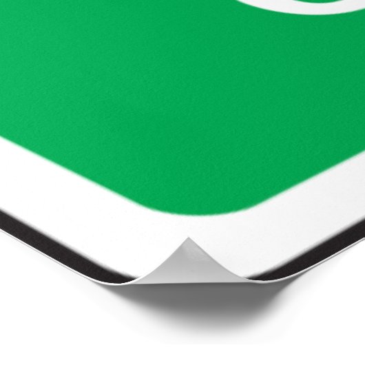 Brandausfahrt Sicherheitszeichen Evakuierung Poster (Ecke)