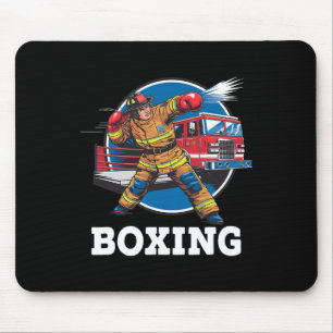 Brandbekämpfer Boxen Feuerwehrkampfsport Mousepad