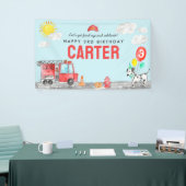 Brandbekämpfer-Kindergeburtstag Banner (Messeveranstaltung)