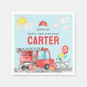 Brandbekämpfer-Kindergeburtstag Serviette