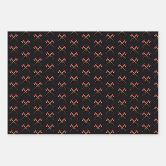 Brandbekämpfer Überlastungsakzette Fireman-Geschen Geschenkpapier Set (Vorderseite 2)