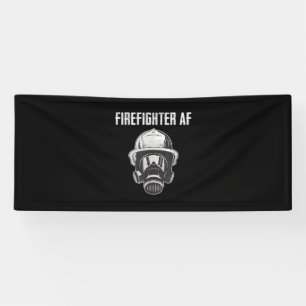 BrandbekämpfungsAF Gasmaske Funny Firefighter Banner