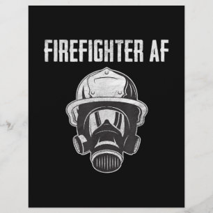 BrandbekämpfungsAF   Gasmaske   Funny Firefighter Briefbogen