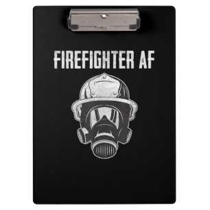 BrandbekämpfungsAF   Gasmaske   Funny Firefighter Klemmbrett
