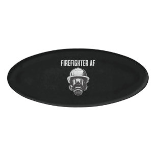 BrandbekämpfungsAF Gasmaske Funny Firefighter Namenschild