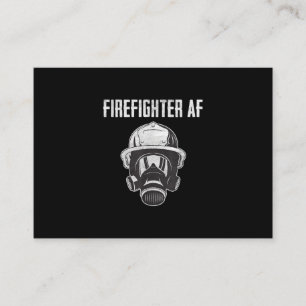 BrandbekämpfungsAF   Gasmaske   Funny Firefighter Visitenkarte