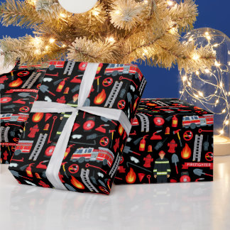 Brandbekämpfungsausrüstung LKW-Ladungen Muster Geschenkpapier