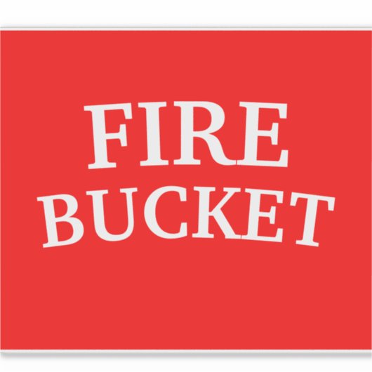 BRANDBUCKER AUFKLEBER (Vorderseite)