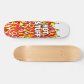 Branddesign für Hot-Stuck-Flammen Skateboard (Horizontal)