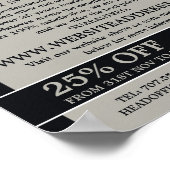 Branddesign, Kaminfeuerspülung Poster (Ecke)