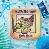 Branddrachenenergie Heilung Pappteller (Party)