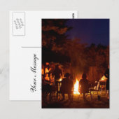 Brände bei Nacht Postkarte (Vorne/Hinten)