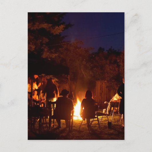 Brände bei Nacht Postkarte (Vorderseite)