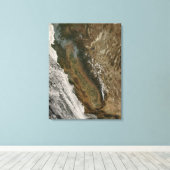 Brände in Kalifornien Leinwanddruck (Insitu (Holzboden))