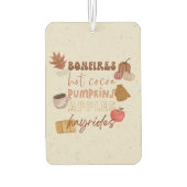 Brände, Kakao, Kürbis, Äpfel und Hyriaden Autolufterfrischer (Rückseite)