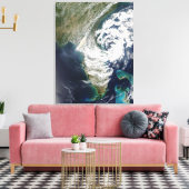 Brände und Rauch in Georgien und Florida Leinwanddruck (Insitu (Wohnzimmer))