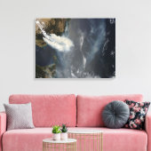 Brände und Rauch in Südostasien Leinwanddruck (Insitu (Wohnzimmer))