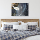 Brände und Rauch in Südostasien Leinwanddruck (Insitu (Schlafzimmer))