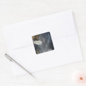 Brände und Rauch in Südostasien Quadratischer Aufkleber (Umschlag)