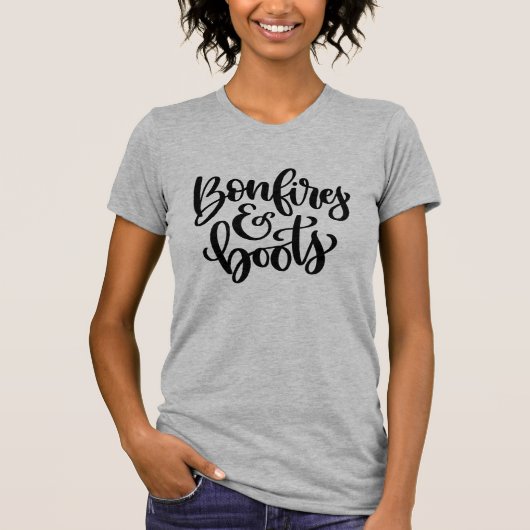 Brände und Stiefel T-Shirt (Vorderseite)