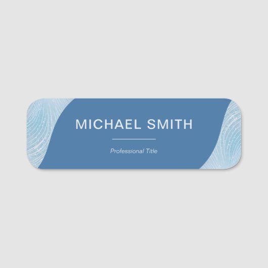 Branded Business Employee Name Tag Namensschild (Vorderseite)