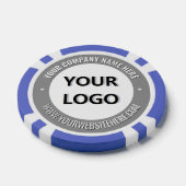 Branded Business Logo Company Poker Chips Template (Einzeln)