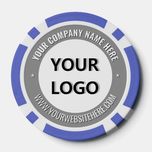 Branded Business Logo Company Poker Chips Template (Rückseite)