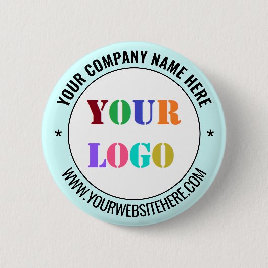 Branded Business Logo Promotional Button Example (Vorderseite)