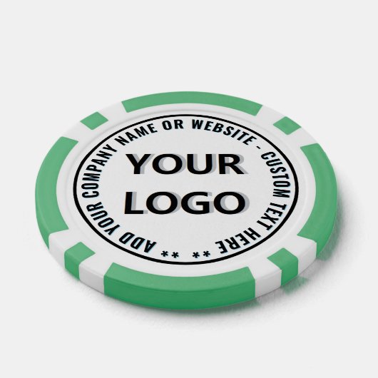 Branded Company Logo and Text Poker Chips Example (Einzeln)
