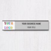 Branded Company Logo Name Business Office Template Türschild (Vorderseite )