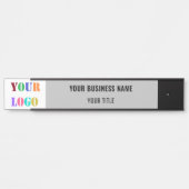 Branded Company Logo Name Business Office Template Türschild (Vorderseite )