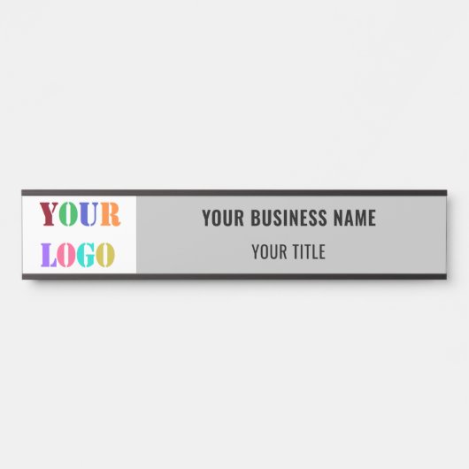 Branded Company Logo Name Business Office Template Türschild (Vorderseite )