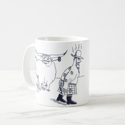 Branded Cowboy Tasse (Vorderseite Links)