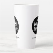 Branded Custom Employee Business Logo Milchtasse (Vorderseite)