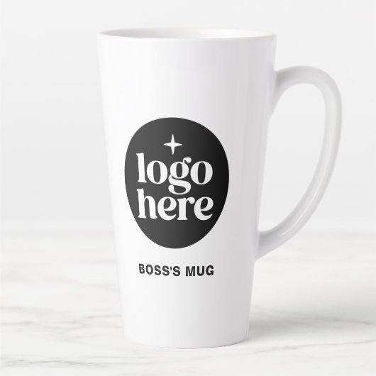 Branded Custom Employee Business Logo Milchtasse (Rechts)