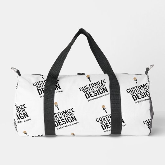 Branded Custom Minimalist Personalized Company Duffle Bag (Vorderseite)