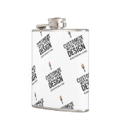 Branded Custom Minimalist Personalized Company  Flachmann (Links)