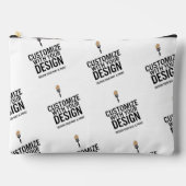 Branded Custom Minimalist Personalized Company Zubehörtasche (Vorderseite)