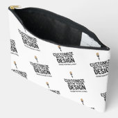Branded Custom Minimalist Personalized Company Zubehörtasche (Offen)