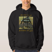 Branded In A Battlefield Of Gold Black Hoodie Mens (Vorderseite)