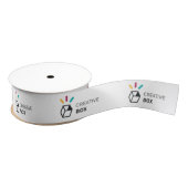 Branded Mailer Box Grosgrain Ribbon with Logo Ripsband (Spule)